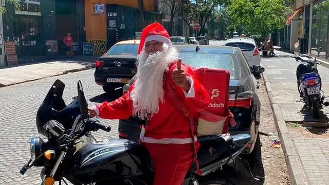 Papá Noel capturó a un presunto ladrón en Rosario