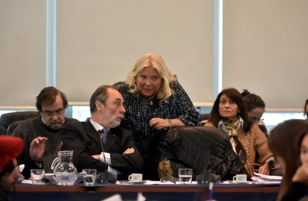 Elisa Carrió y Pablo Tonelli