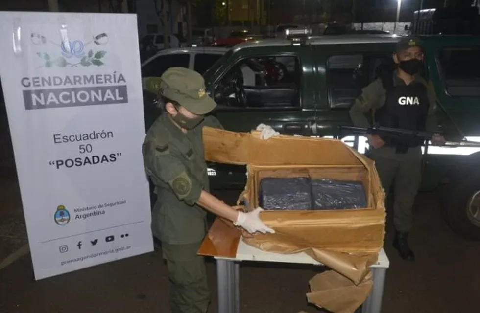 Gendarmería incautó marihuana en una encomienda en Posadas.