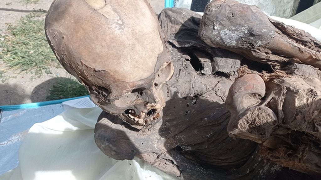 El cuerpo momificado quedó bajo el resguardo del Ministerio de Cultura de Perú