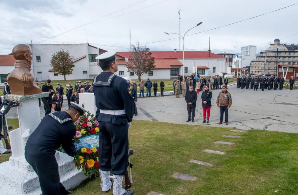 Ushuaia: Homenaje al Almirante Guillermo Brown en su 166º aniversario de su fallecimiento