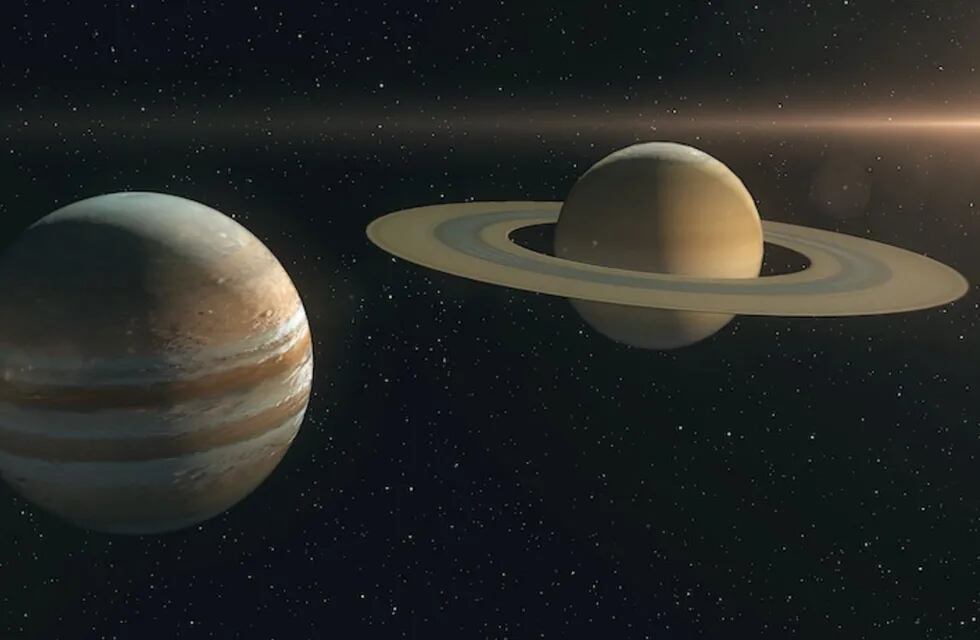 Júpiter y Saturno se alinearan en el último y gran fenómeno astronómico del año.