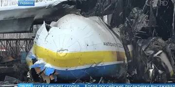 Video: así quedó el Antonov An-225, el avión más grande del mundo destruido por Rusia