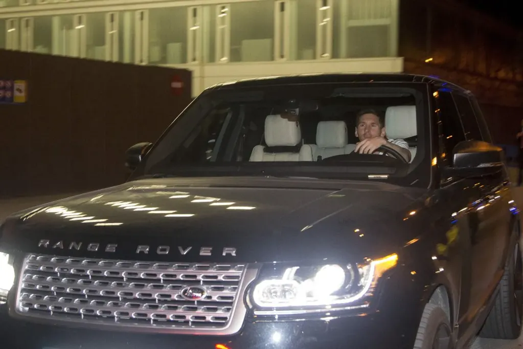 Messi en su Range Rover