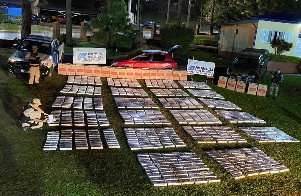 Jardín América | Secuestraron un cargamento de cigarrillos de contrabando valuado en casi $5 millones