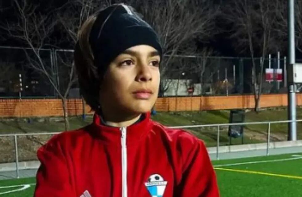 Benizio, el correntino de 11 años que dejó su vida en su provincia natal para jugar al fútbol en España.