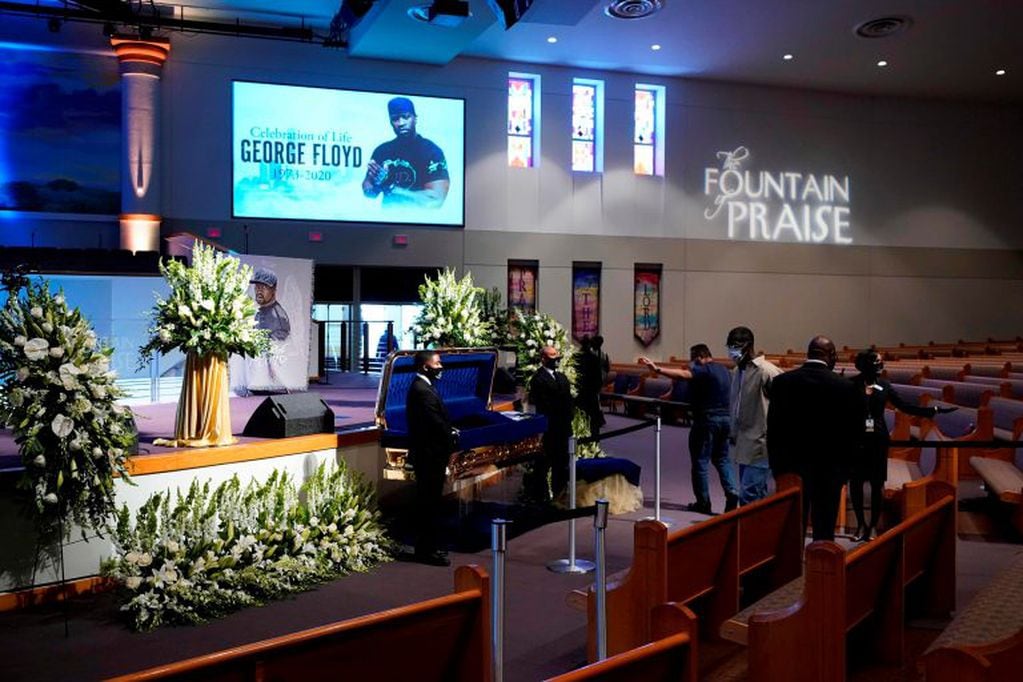El funeral de Floyd en Houston. (Foto: David J. Phillip/AFP)
