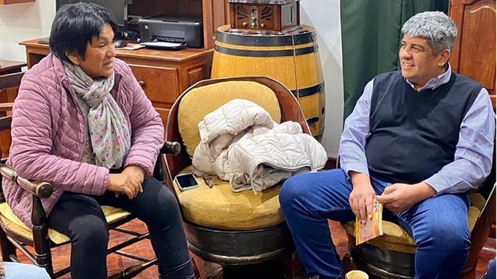 El sindicalista Pablo Moyano visitó este jueves en Jujuy a la dirigente Milagro Sala, que cumple prisión domiciliaria.