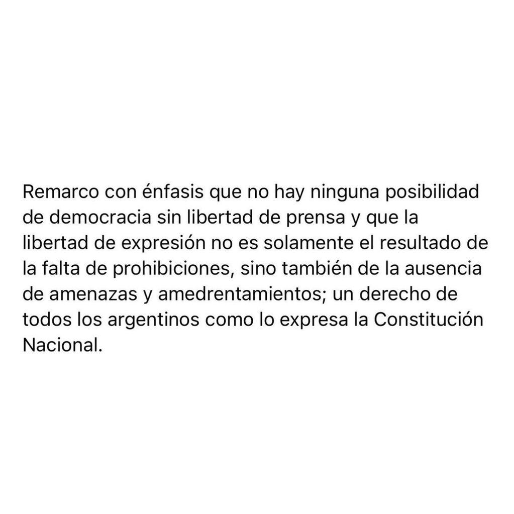 Mauricio Macri sobre el atentado a Cristina Kirchner.