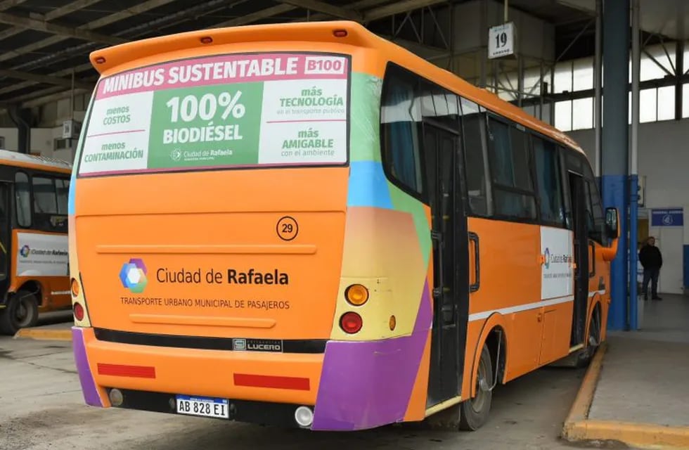 Más minibuses se suman al uso de biodiesel (Prensa Municipalidad de Rafaela)