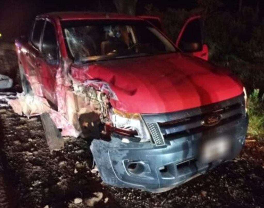 Accidente vial en Capioví dejó a una mujer herida.