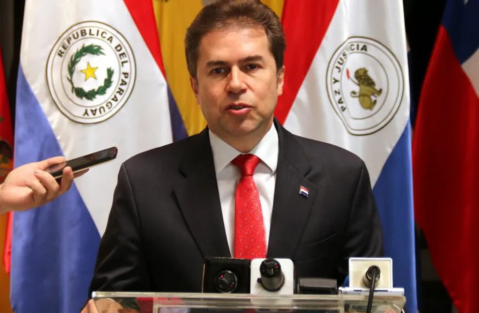 Conferencia de prensa del canciller paraguayo, Luis Alberto Castiglioni (Web)