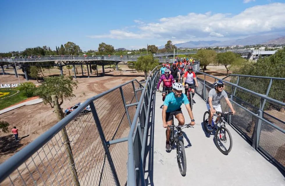 Quieren conectar el Gran Mendoza con una red de ciclovías. Foto: Gobierno de Mendoza.