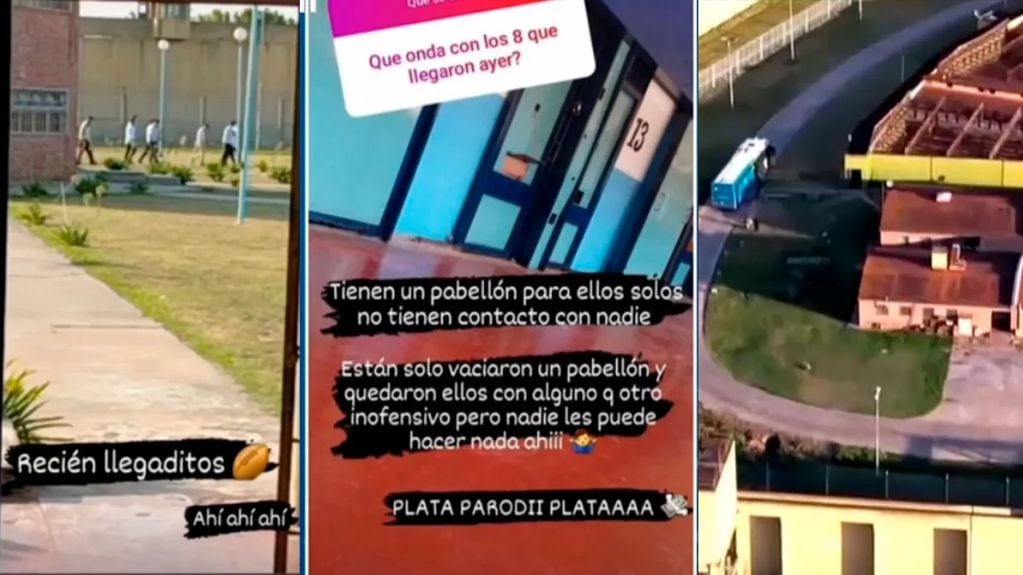 Un preso filtró las fotos de los rugbiers en Melchor Romero (Instagram)