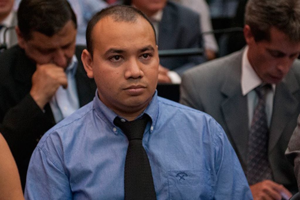 El maquinista Marcos Córdoba que fue sentenciado a tres años y tres meses. 