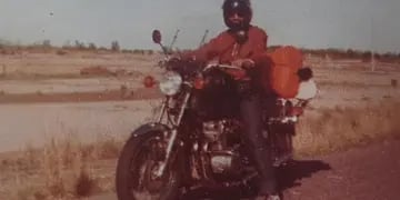 Nazareno Manuele, el mendocino que recorrió el mundo en motocicleta.