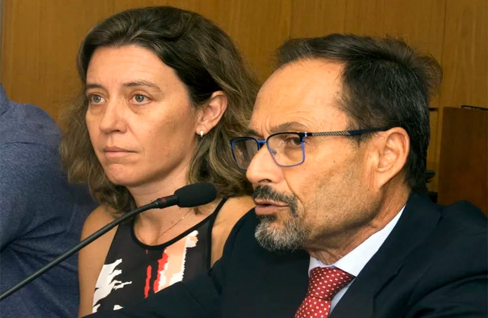 Procurador García Junto a Cecilia Goyeneche.