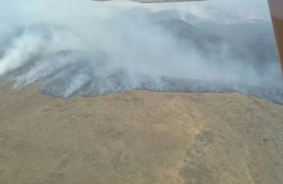 Incendios en Sierra de la Ventana.