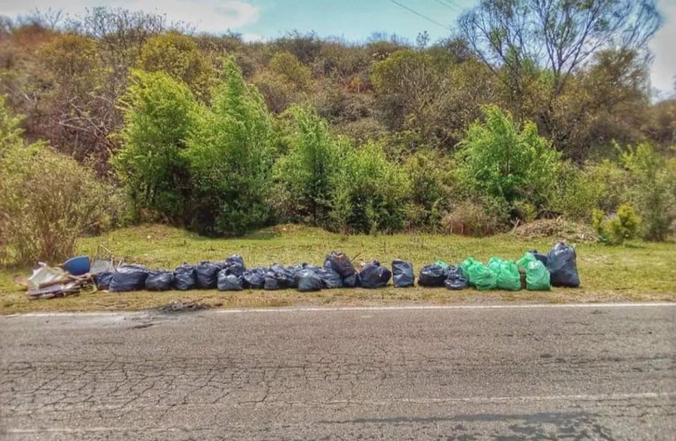 Le sacaron más de 80 bolsas de residuos a la Reserva Natural en Costa Azul. (Foto: \