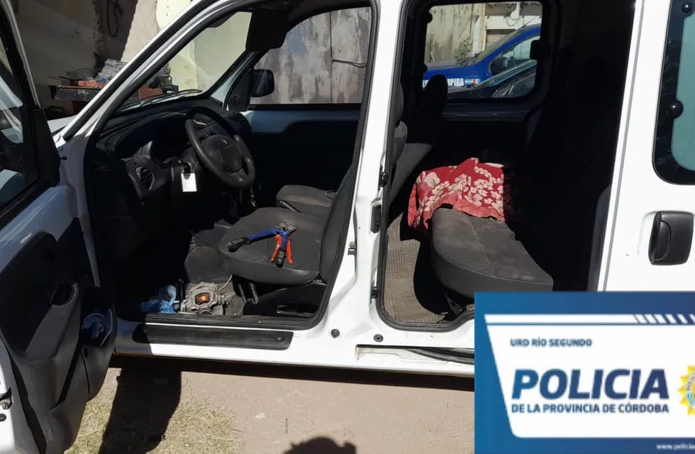 Pilar. Detuvieron a un "robarruedas" este miércoles en la localidad cordobesa. (Foto / Policía de Córdoba)