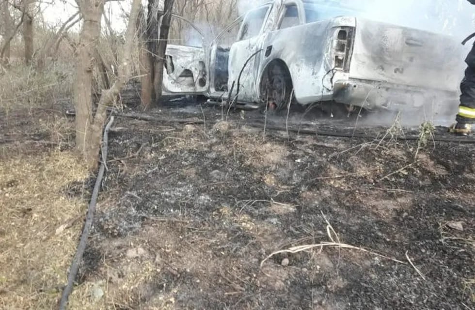 Incendio de vehículo de Verónica Tottis