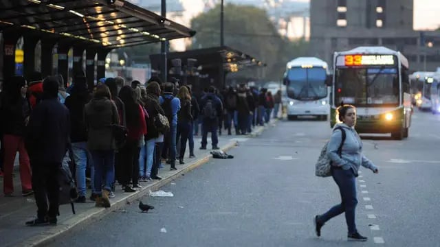 El paro, esta mañana en Buenos Aires (Federico López Claro)