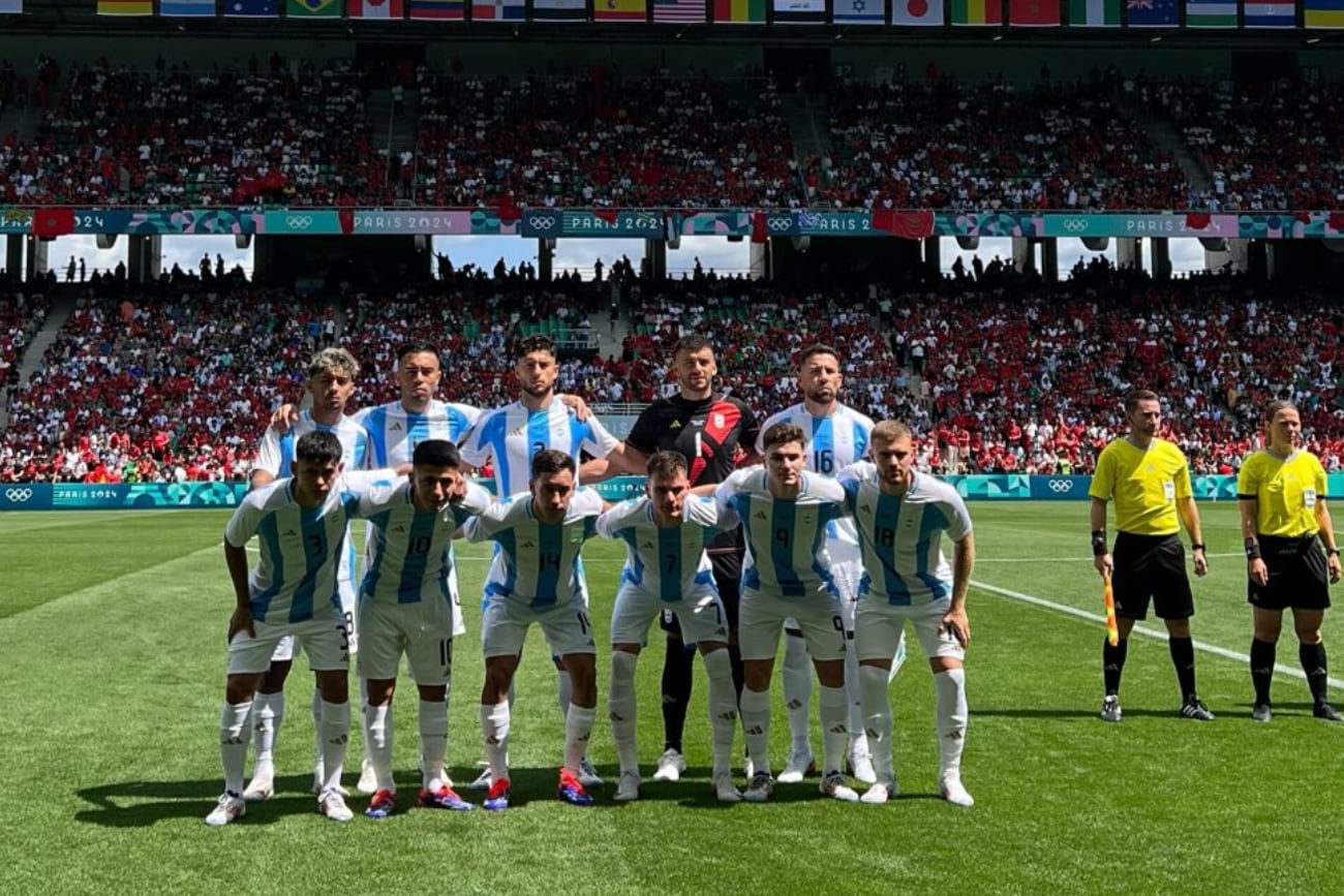 La Selección Argentina en su debut olímpico ante Marruecos