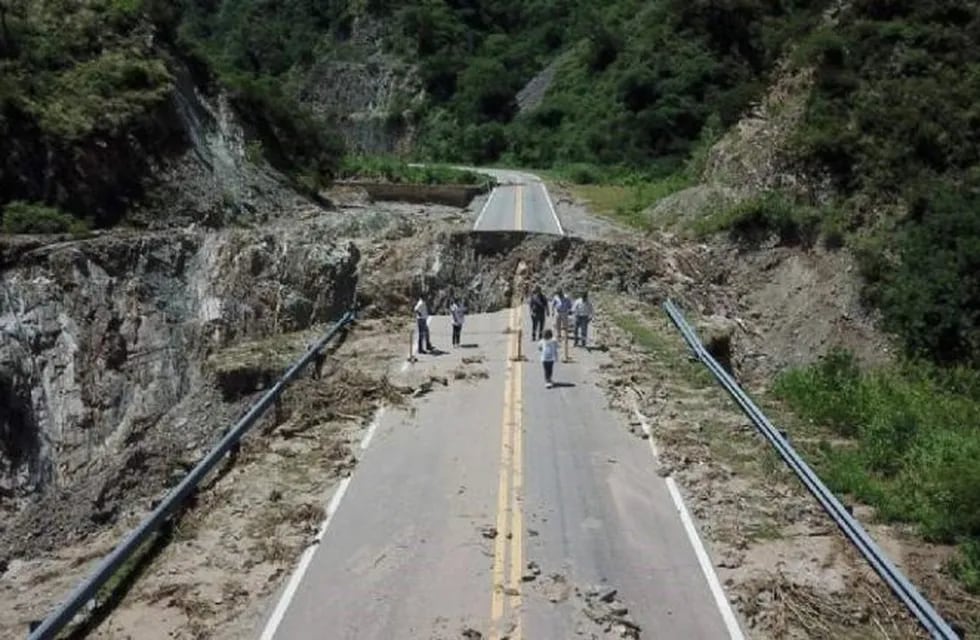 El daño en la zona de la Quebrada de La Cébila es muy grande.