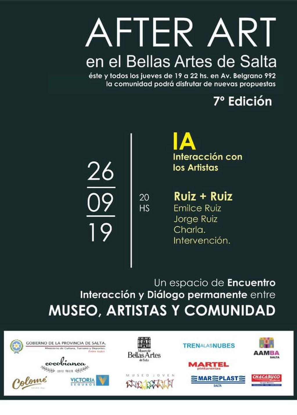 AFTER ART en el Bellas Artes de Salta (Facebook Museo Bellas Artes Salta)