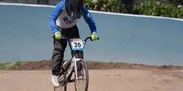Agustín Bugiolacchi, el corredor de BMX a quien le robaron su bicicleta.