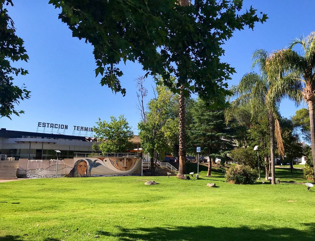 "Fuente del Centenario" ubicada en la Terminal de Ómnibus de Villa Carlos Paz.