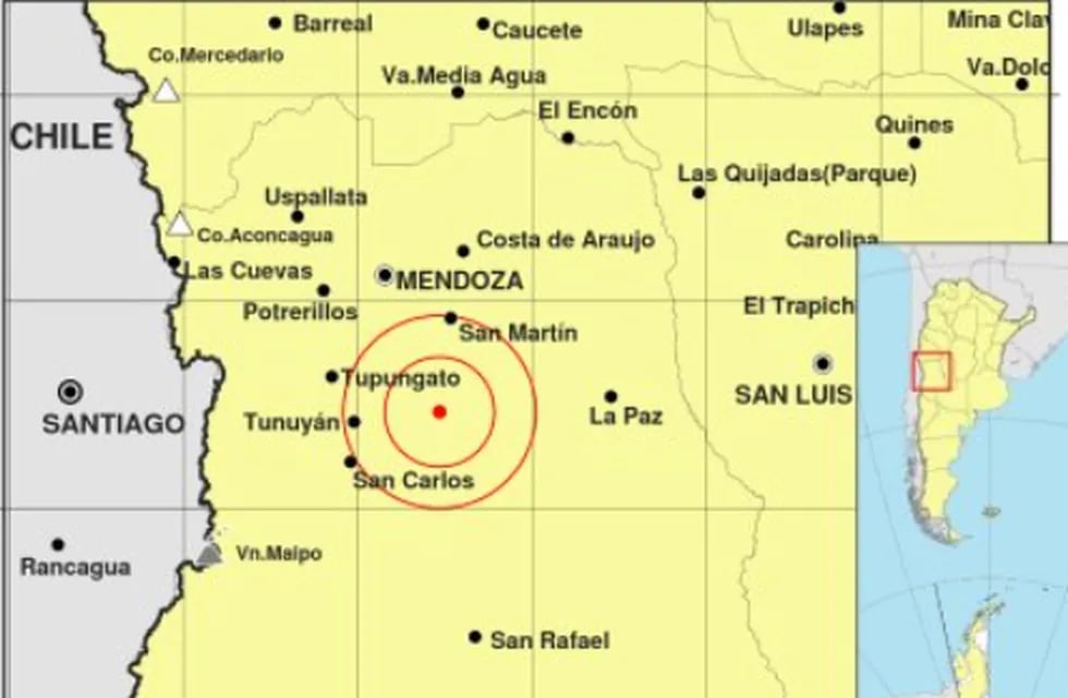 El sismo fue de 2.4 grados en Mendoza.