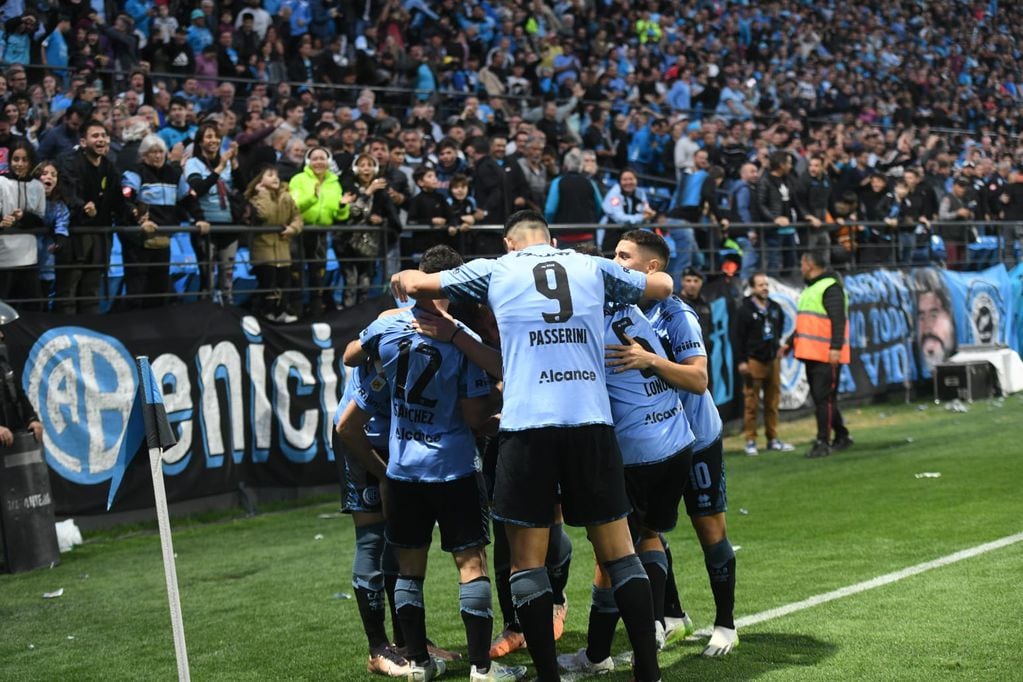 Gol de Lencioni. Belgrano vs Central Córdoba en Alberdi (Javier Ferreyra / La Voz)