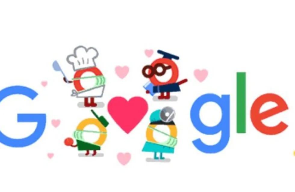 Doodle de Google del sábado 25/04. (Web)