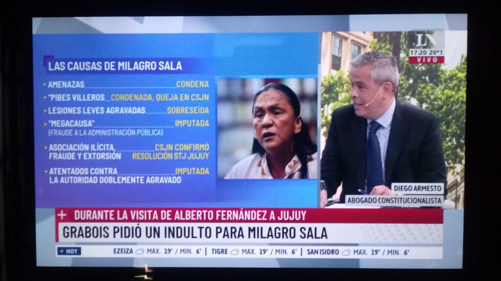 La visita del presidente Fernández a Milagro Sala en Jujuy volvió a poner en primeros planos de los medios nacionales el tema de las causas que judiciales que pesan sobre la dirigente.