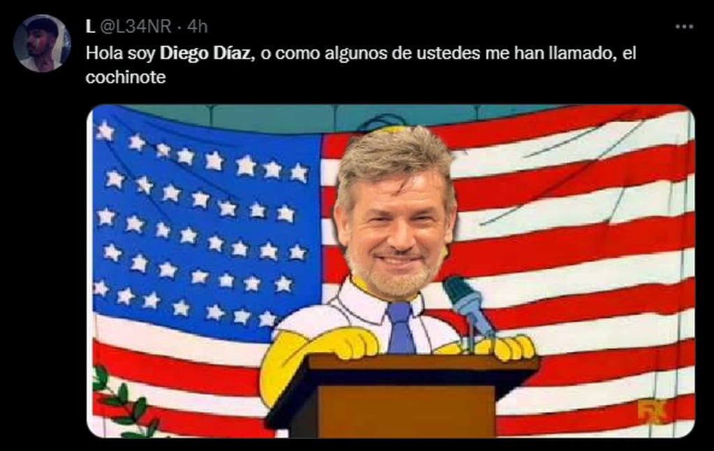 Los memes sobre el descuido de Diego Díaz.