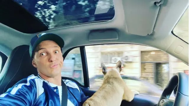 Pérez Algaba con uno de sus perros. (Instagram / fernandoperezalgaba)