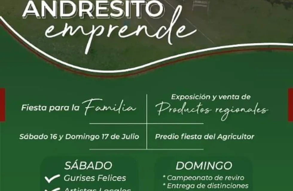 Comandante Andresito contará con una nueva edición de “Andresito Emprende”.