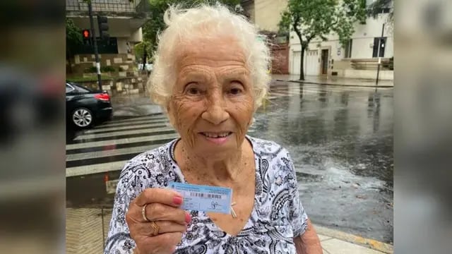 Santafesina de 102 años votó