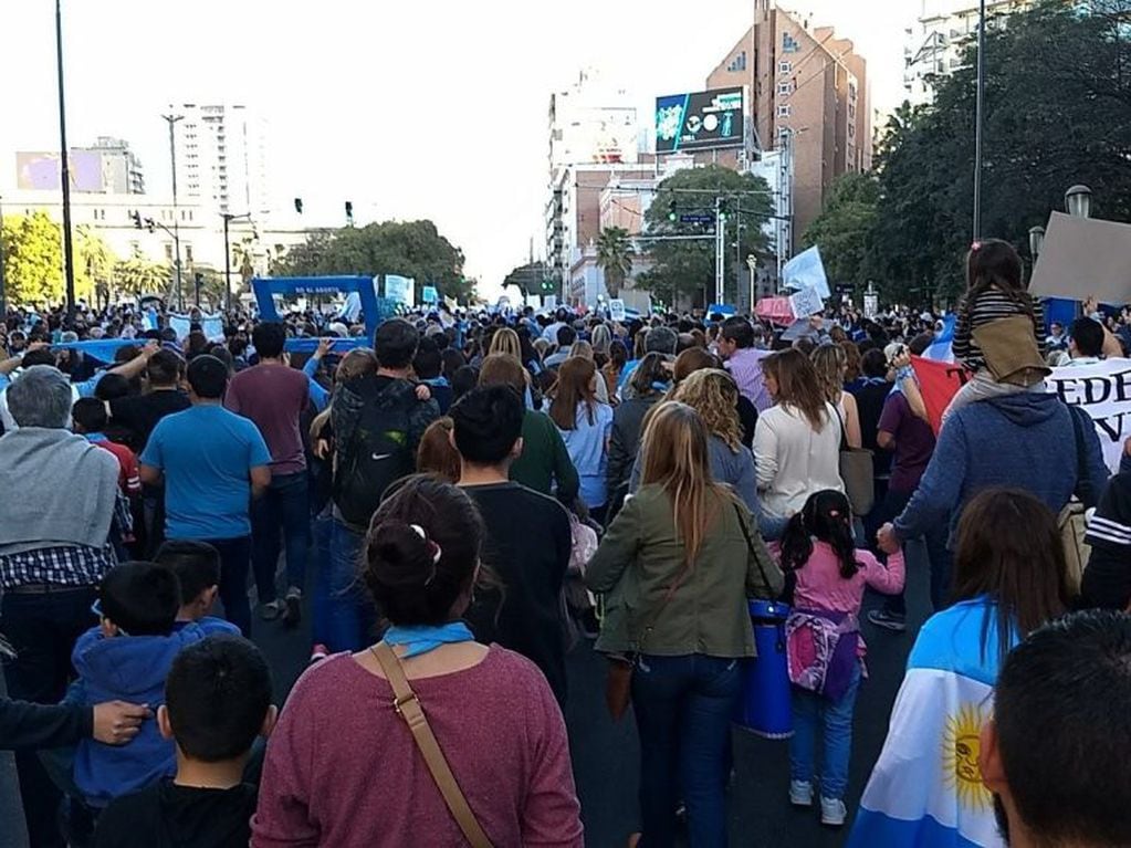 Marcha pro vida en Córdoba.