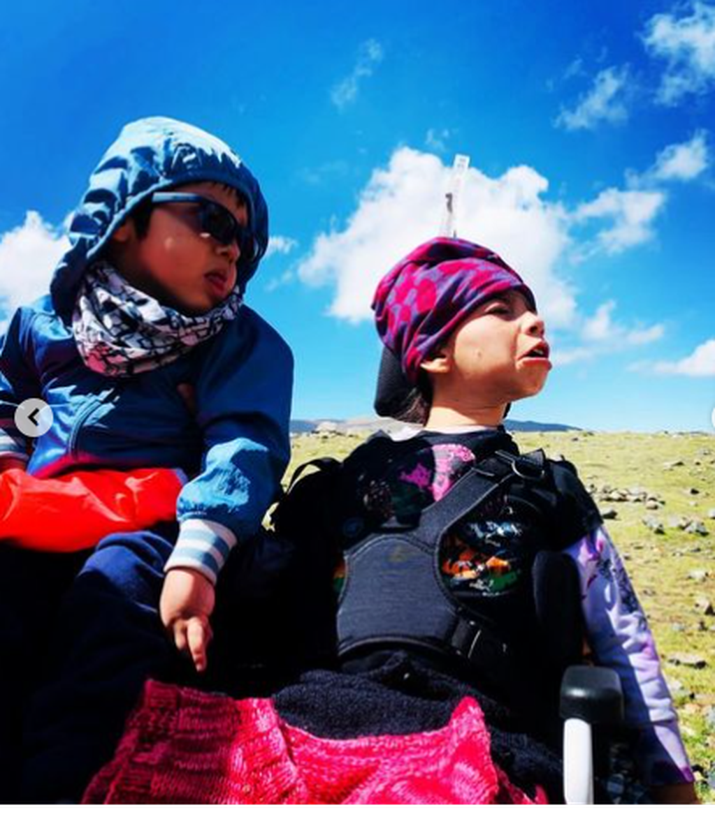 Los primeros niños con discapacidad motriz en lograr llegar a la cima del Parque Provincial Cordón del Plata.