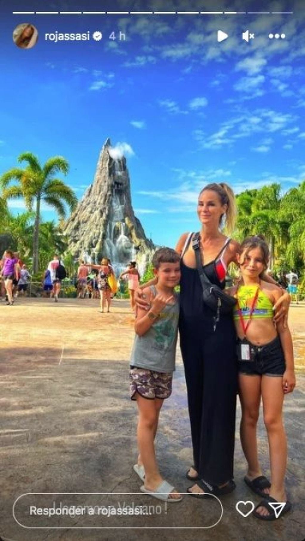 Sabrina Rojas disfrutó de las vacaciones en familia. Foto: Web.