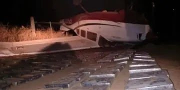 Hallaron más cocaína de la avioneta que se estrelló en Chaco