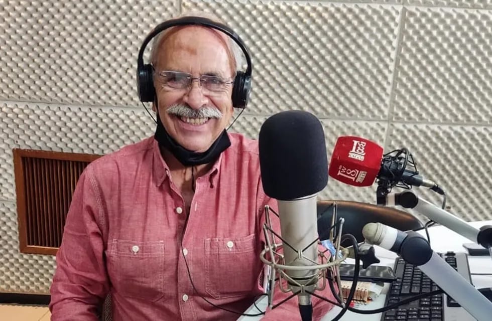 Jorge Solís, popular locutor jujeño de larga trayectoria en radio y televisión.