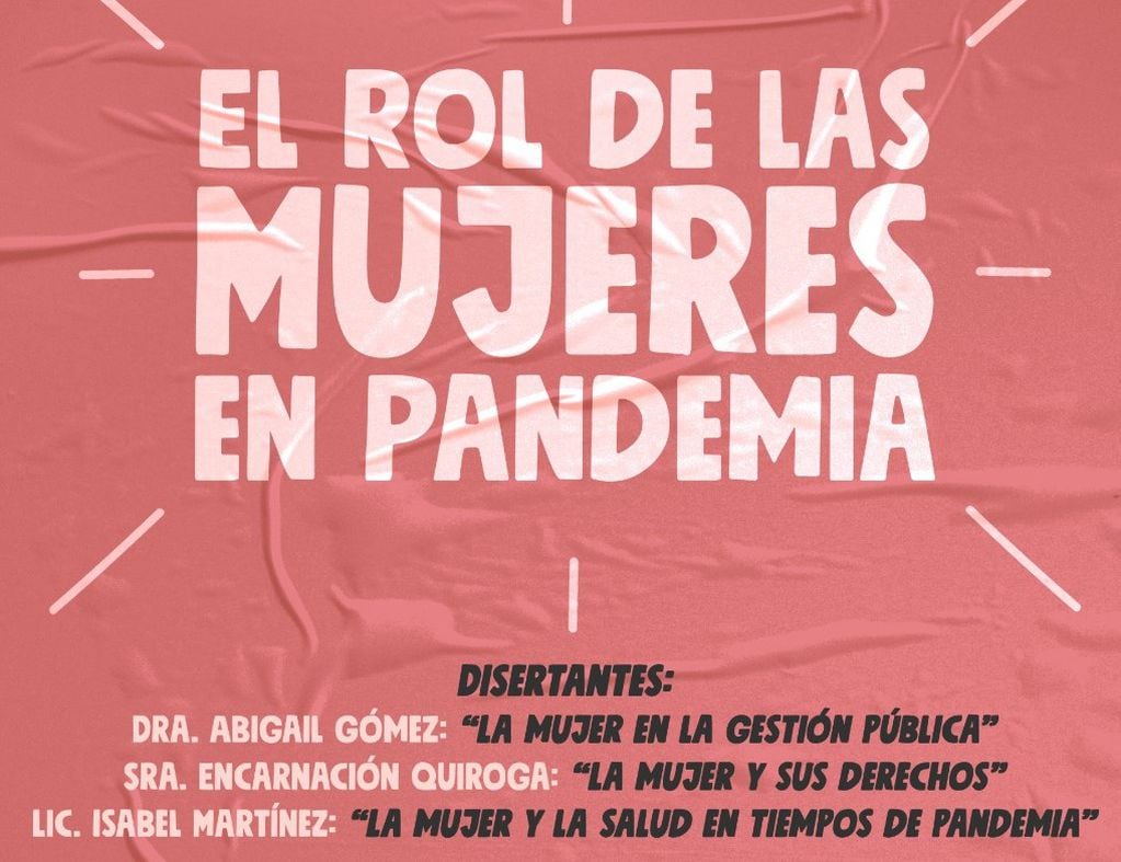 "El rol de las mujeres en pandemia" es una disertación organizada por la Asociación Española.