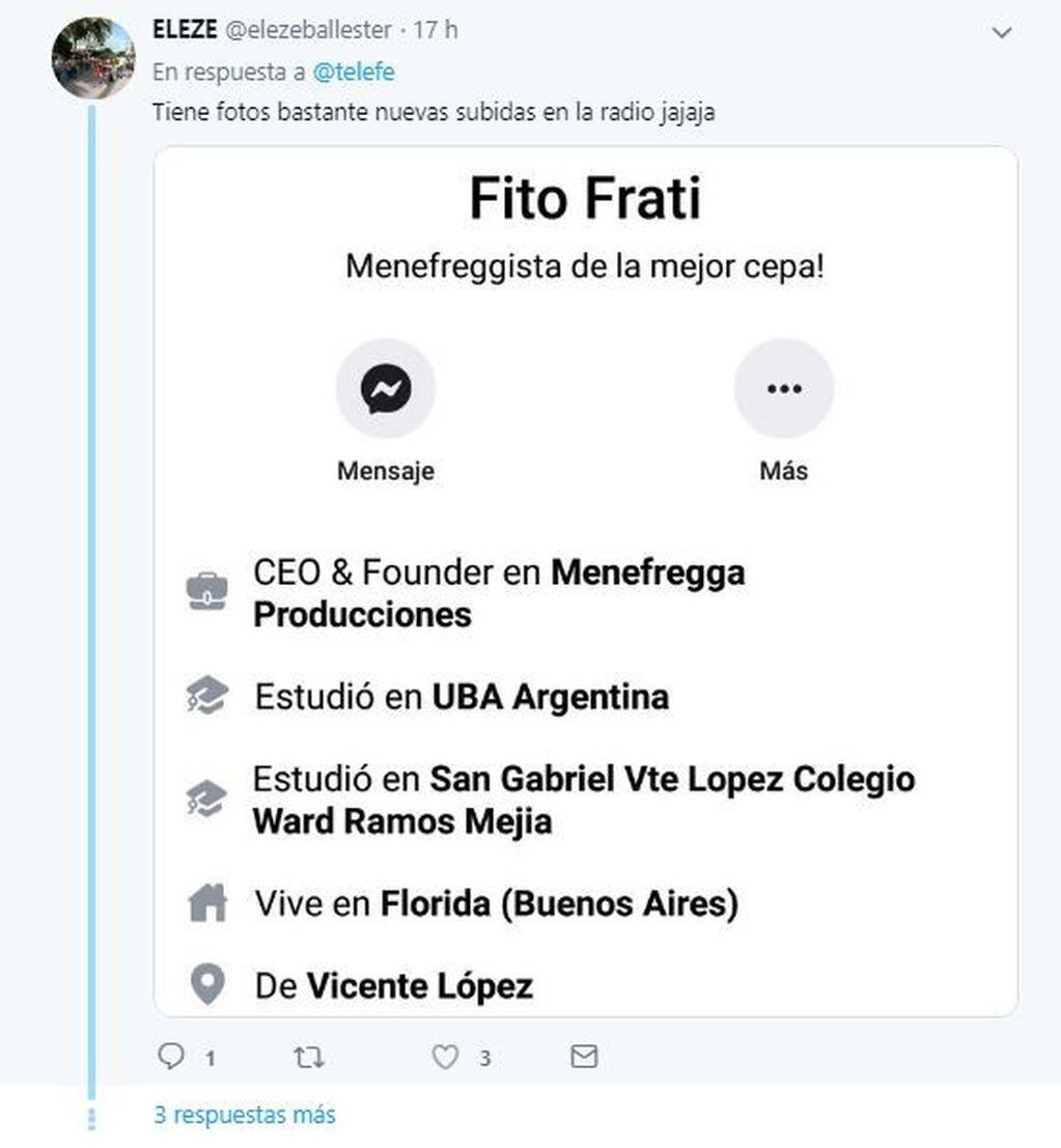 Los usuarios encontraron algunas incongruencias en el relato de Fito Frati y las publicaron en las redes sociales