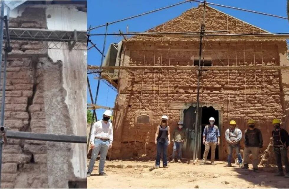 Avanza la restauración de la iglesia de Uquía