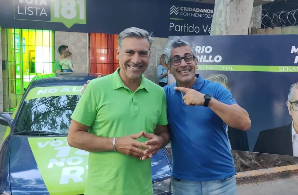 Mario Vadillo y Marcelo Romano llegaron al búnker del Partido Verde.