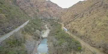 El paso del tren por las Sierras de Córdoba. (La Voz)