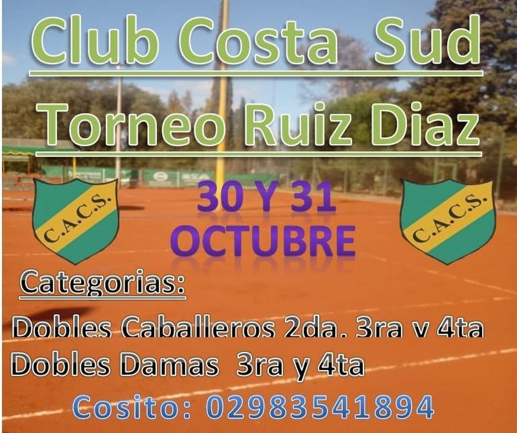 Costa Sud Torneo de Tenis Alberto Ruiz Díaz